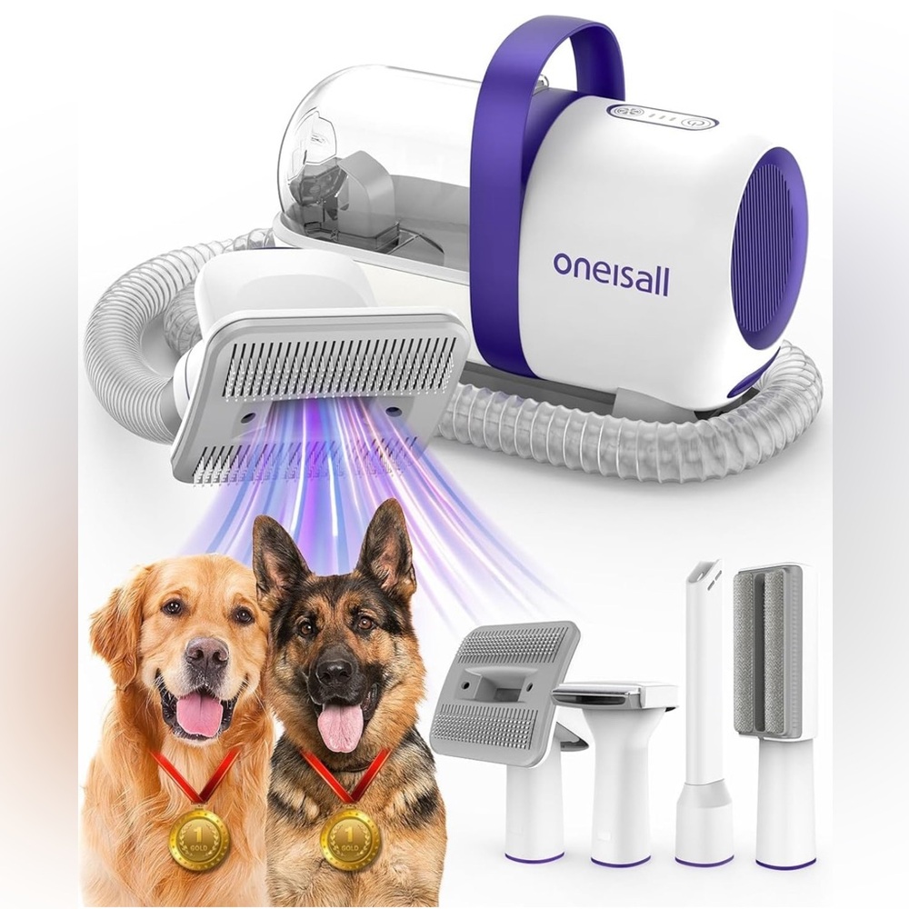 Oneisall Pet Grooming Brush Vacuum